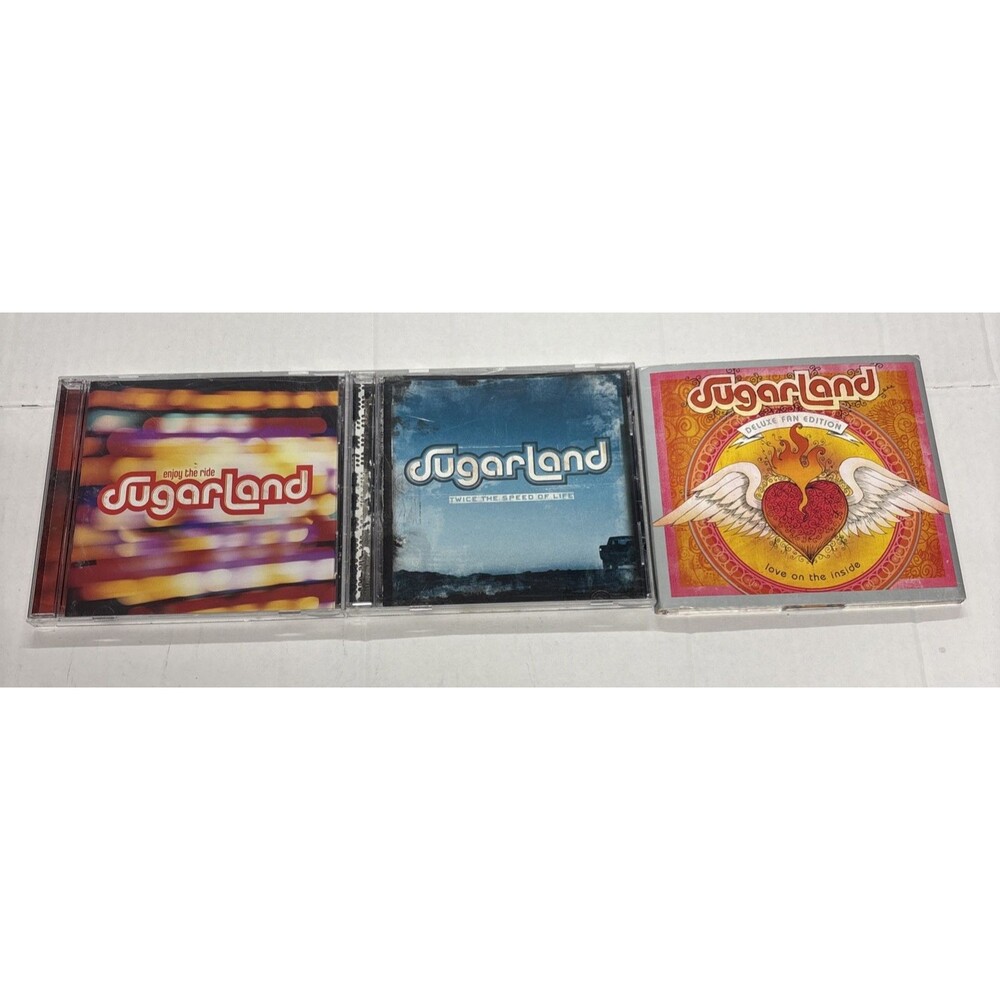 Sugarland 3 CD LOT - Love On The Inside DLX, The Ride, Twice The Speed Of Life